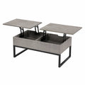 Stolik kawowy z uniesionym blatem z betonu i stali 120x60x45 cm
