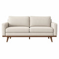Sofa dwuosobowa tkanina bukowa 180cm kremowa