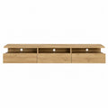 Szafka RTV z MDF z fornirem dębowym 180x40x35 cm